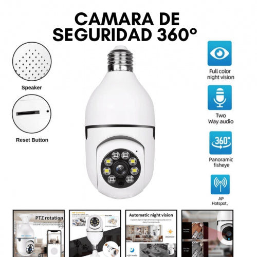 CAMARA DE SEGURIDAD 360 ° WIFI