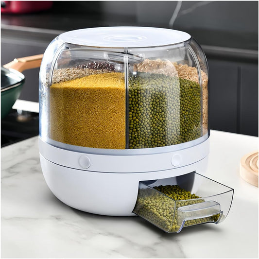 DISPENSADOR DE GRANOS - dispensador de alimentos giratorio 360°