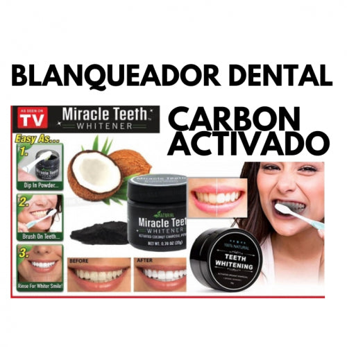 BLANQUEADOR DENTAL CARBON ACTIVADO